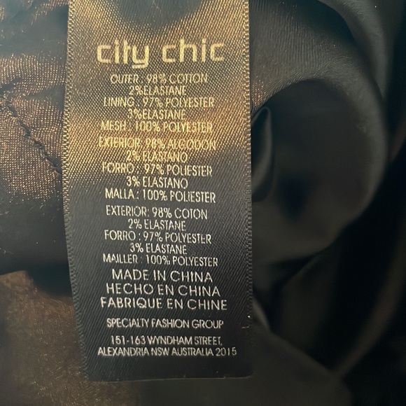 City Chic Macy’s Black and White Belted Polka-dot Sleeveless Dress - Picture 8 of 11